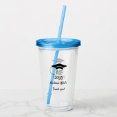 Klasse des benutzerdefinierten Jahres-Name-Phrase- Acryltrinkbecher (Rückseite)