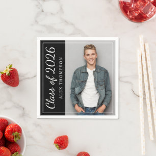 Klasse des Black Graduation Party-Fotos 2025 Serviette