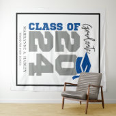 Klasse des Blue and Gray Foto Booth 2024 Wandteppich (Beispiel (Horizontal))