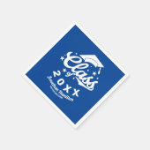 Klasse des Blue Grad Party 2021 Serviette (Ecke)
