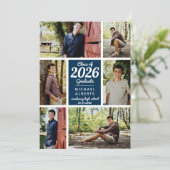 Klasse des Blue Graduate Ankündigung (Stehend Vorderseite)