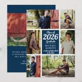 Klasse des Blue Graduate Ankündigung (Vorne/Hinten)