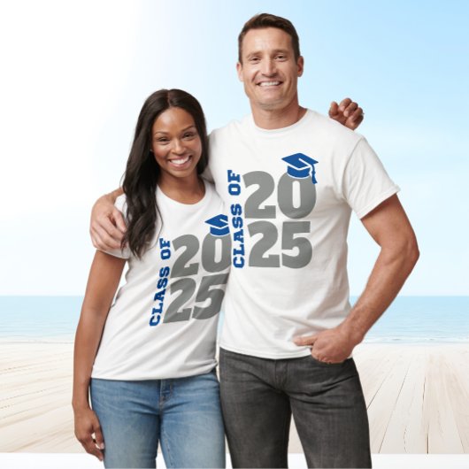 Klasse des Blue-Gray-Graduates 2025 T-Shirt