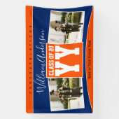 Klasse des Blue Orange Abschluss Fotos 2024 Banner (Vertikal)