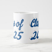 Klasse des Blue-Script-Abschlusses 2025 Jumbo-Tasse (Vorderseite)