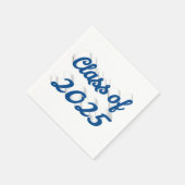 Klasse des Blue-Script-Abschlusses 2025 Serviette (Ecke)