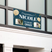 Klasse des Blue-White-Balloon-Foto-Abschlusses 202 Banner (Äußeres Gebäude)