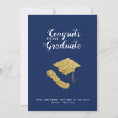 Klasse des Blue White Gold Foto Abschlüsse 2025 Ankündigung (Rückseite)