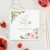 Klasse des blütenblütenfarbenen Abschlusses Serviette (Beispiel)