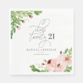 Klasse des blütenblütenfarbenen Abschlusses Serviette (Vorderseite)