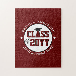Klasse des Burgund-Graduate-Abschlusses 2024 Puzzle
