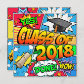 Klasse des Comic-Buches 2018 Einladung (Vorne/Hinten)