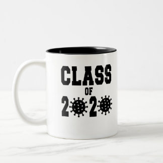 Klasse des Corona-Virus-Abschlusses 2020 Zweifarbige Tasse