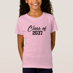 Klasse des Custom School Graduate 2037 T-Shirt