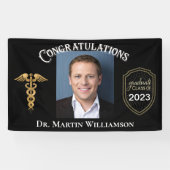 Klasse des Doktors der Medizinschule 2023 Abschlus Banner (Horizontal)