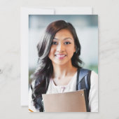 Klasse des dunklen Abschlusses des Lila Agate-Foto Einladung (Rückseite)