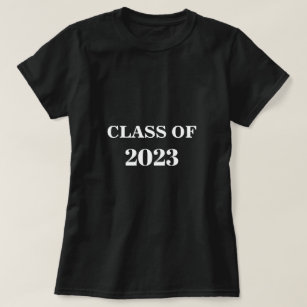 Klasse des einfachen Abschlusses 2023 Schwarz-weiß T-Shirt