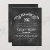 Klasse des einfachen Chalkboard-Abschlusses Ankündigung (Vorne/Hinten)