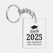 Klasse des einfachen, eleganten benutzerdefinierte schlüsselanhänger (Vorderseite links)