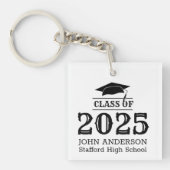 Klasse des einfachen, eleganten benutzerdefinierte schlüsselanhänger (Vorderseite)