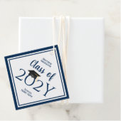 Klasse des einfachen eleganten Navy Blue Abschluss Geschenkanhänger (Beispiel)