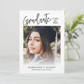 Klasse des Foto-Overlay-Graduate 2024 Ankündigung (Stehend Vorderseite)