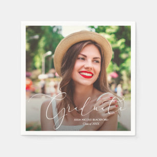 Klasse des Fotos 2021 Abschluss Personalisiert Serviette