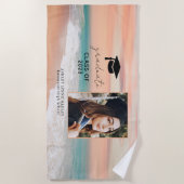 Klasse des Fotos 2023 Abschluss Strandtuch (Vorderseite)