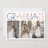 Klasse des Fotos 2023 in Marineblau, Korallen-Absc Einladung (Vorderseite)