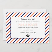 Klasse des Fotos 2023 in Marineblau, Korallen-Absc Einladung (Rückseite)