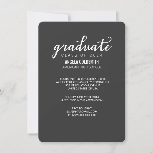 KLASSE DES FOTOS 2024 ABSCHLUSS EINLADUNG (Rückseite)