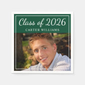 Klasse des Fotos der Grünen Schulungspartei 2025 Serviette (Vorderseite)