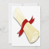 Klasse des Fotos des burgundy-Script-Abschlusses 2 Einladung (Rückseite)