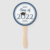 Klasse des Fotos des modernen blauen Abschlusses d Fächer (Vorderseite)