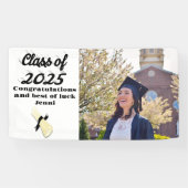 Klasse des Fotos für Abschluss mit schwarzer Schri Banner (Horizontal)