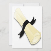 Klasse des Fotos für Abschluss mit schwarzer Schri Einladung (Rückseite)