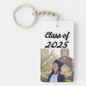 Klasse des Fotos für Abschluss mit schwarzer Schri Schlüsselanhänger (Vorderseite)