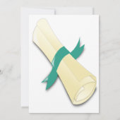 Klasse des Fotos für grünen Abschluss 2025 Einladung (Rückseite)