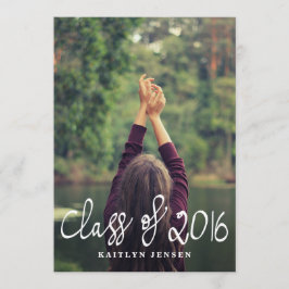 Klasse des Fotos für Lässige Typografie 2016 Einladung