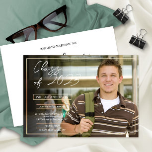 Klasse des Fotos für Party mit Hochschulabschluss  Ankündigung
