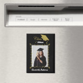 Klasse des Fotos für Schwarze-Gold-Cap-Pinselstric Magnet (In Situ (Geschirrspüler))