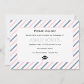 Klasse des Fotos für staubblauen Abschluss 2025 Einladung (Rückseite)