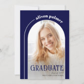 Klasse des Fotos "GRADUATE arch marine blue 2025" Ankündigung (Vorderseite)
