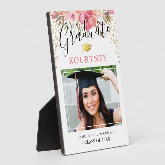 Klasse des Fotos mit Blumenabschluss 2025 Fotoplatte (Seite)