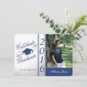 Klasse des Fotos mit Hochschulabschluss 2016 Einladung (Stehend Vorderseite)