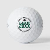 Klasse des Geschenks für grünen Abschluss 2025 Golfball (Vorderseite)
