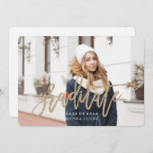 KLASSE DES Glitzer ABSCHLUSS 2016 Einladung (Vorne/Hinten)