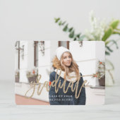 KLASSE DES Glitzer ABSCHLUSS 2016 Einladung (Stehend Vorderseite)