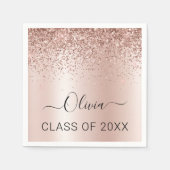 Klasse des Glitzer "Blush Pink" 2024 Serviette (Vorderseite)