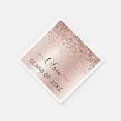 Klasse des Glitzer "Blush Pink" 2024 Serviette (Ecke)